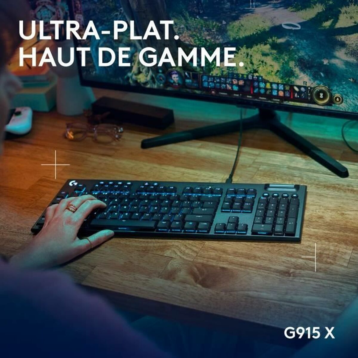 LOGITECH G915 X Wired Gaming Keyboard Black (FR)