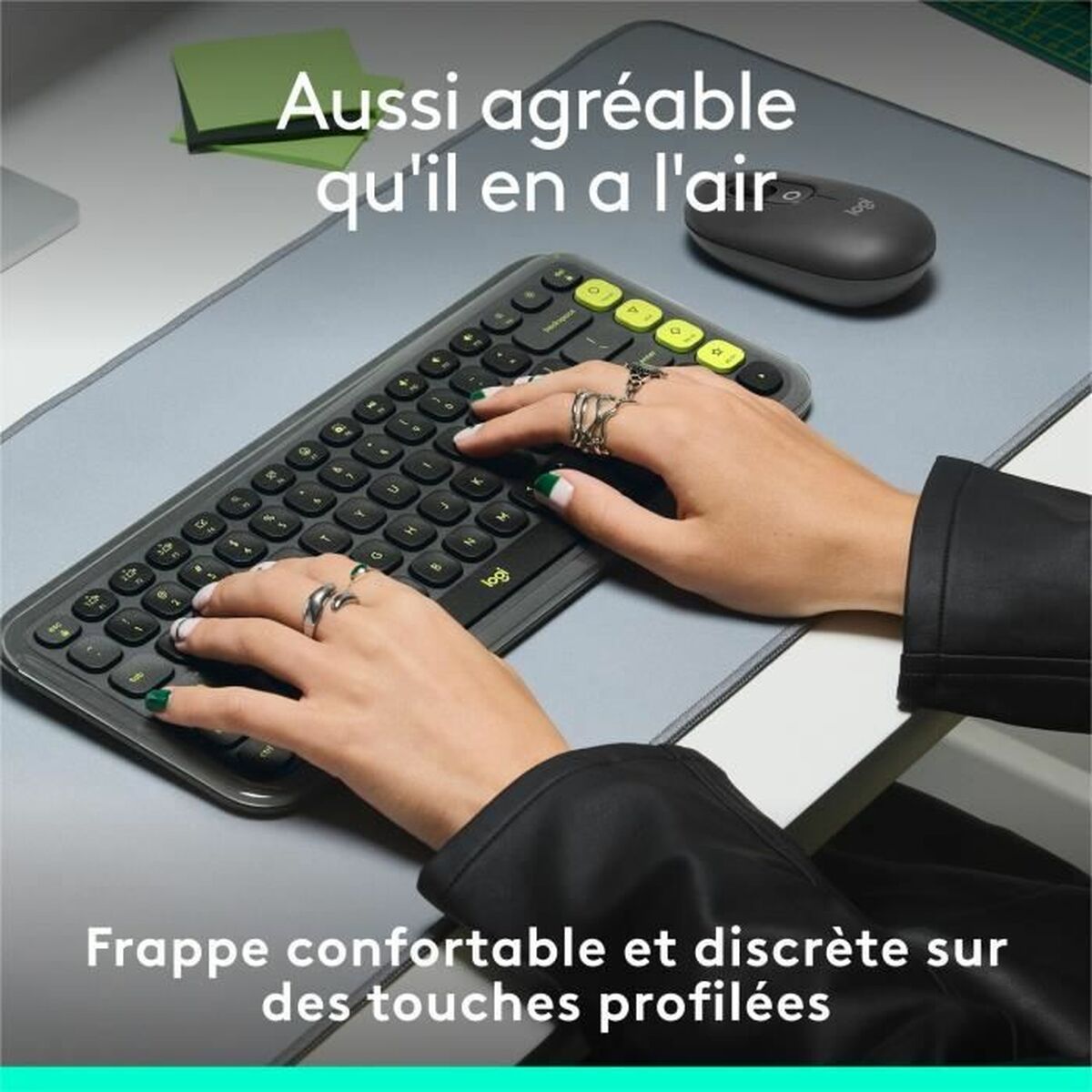 LOGITECH POP ICON KEYS - GRAPHITE (FR)