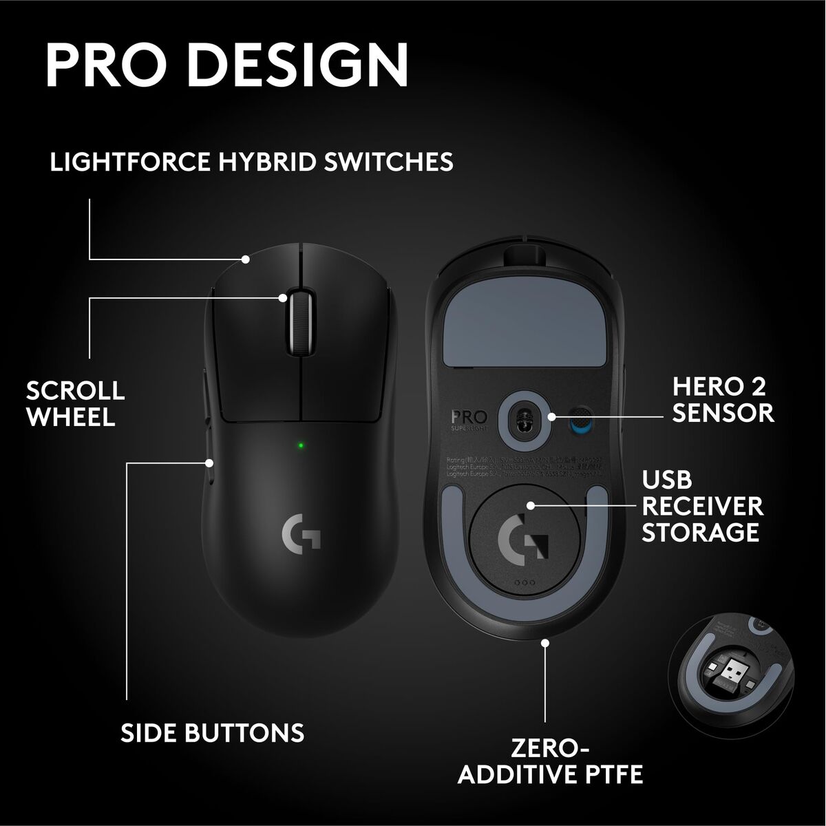 LOGITECH PRO X SUPERLIGHT 2 SE - BLACK