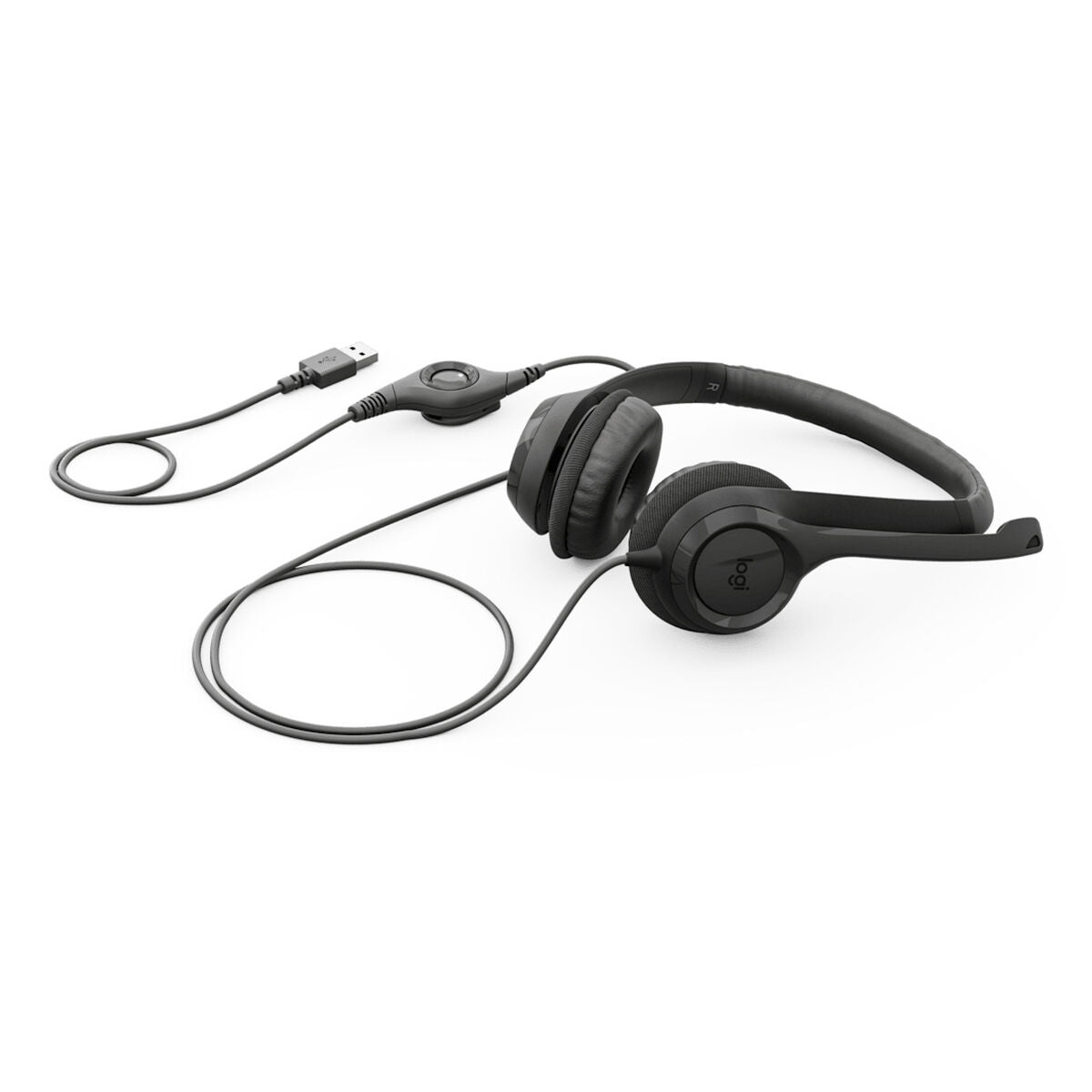 LOGITECH H390 USB-C Computer Headset Midnight Black