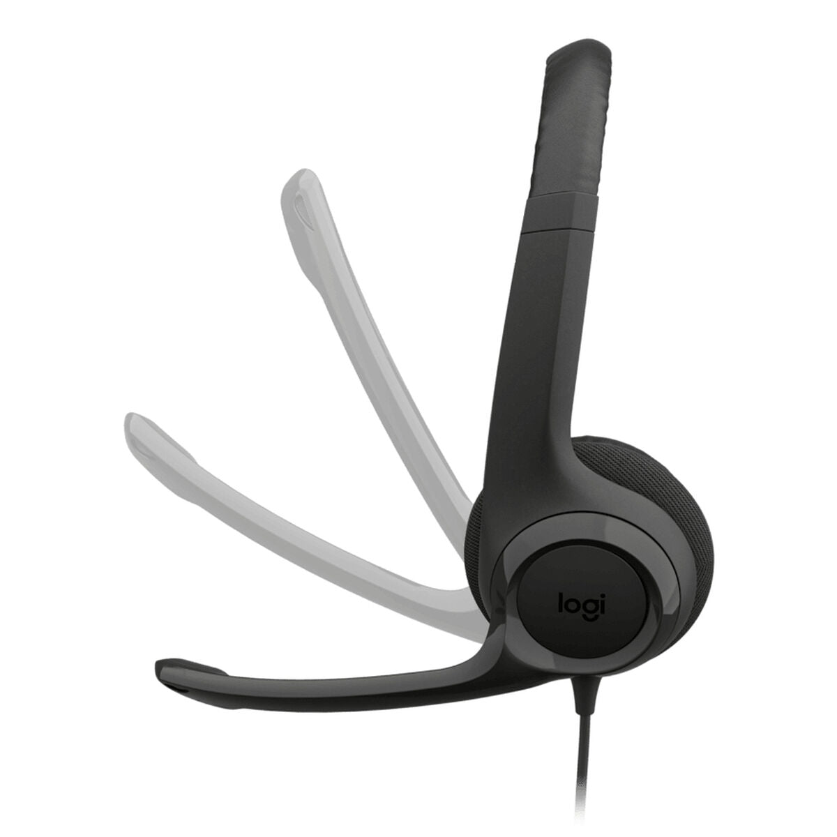 LOGITECH H390 USB-C Computer Headset Midnight Black