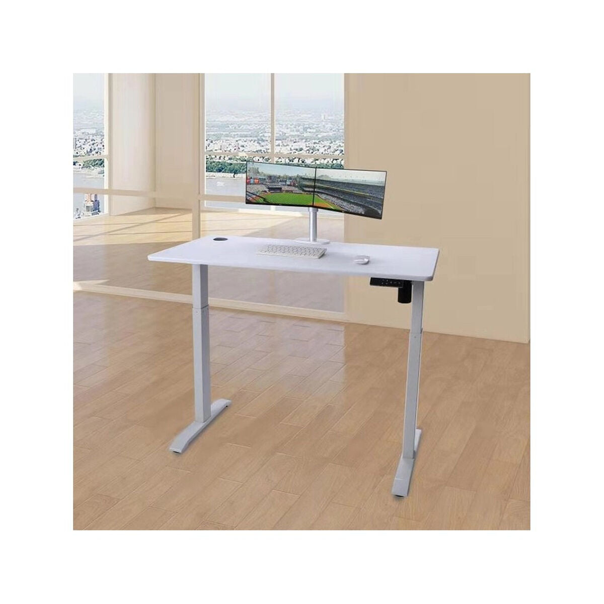URBAN FACTORY ERGO Ergonomic Electric Desktop With Adjustable Height 75/120