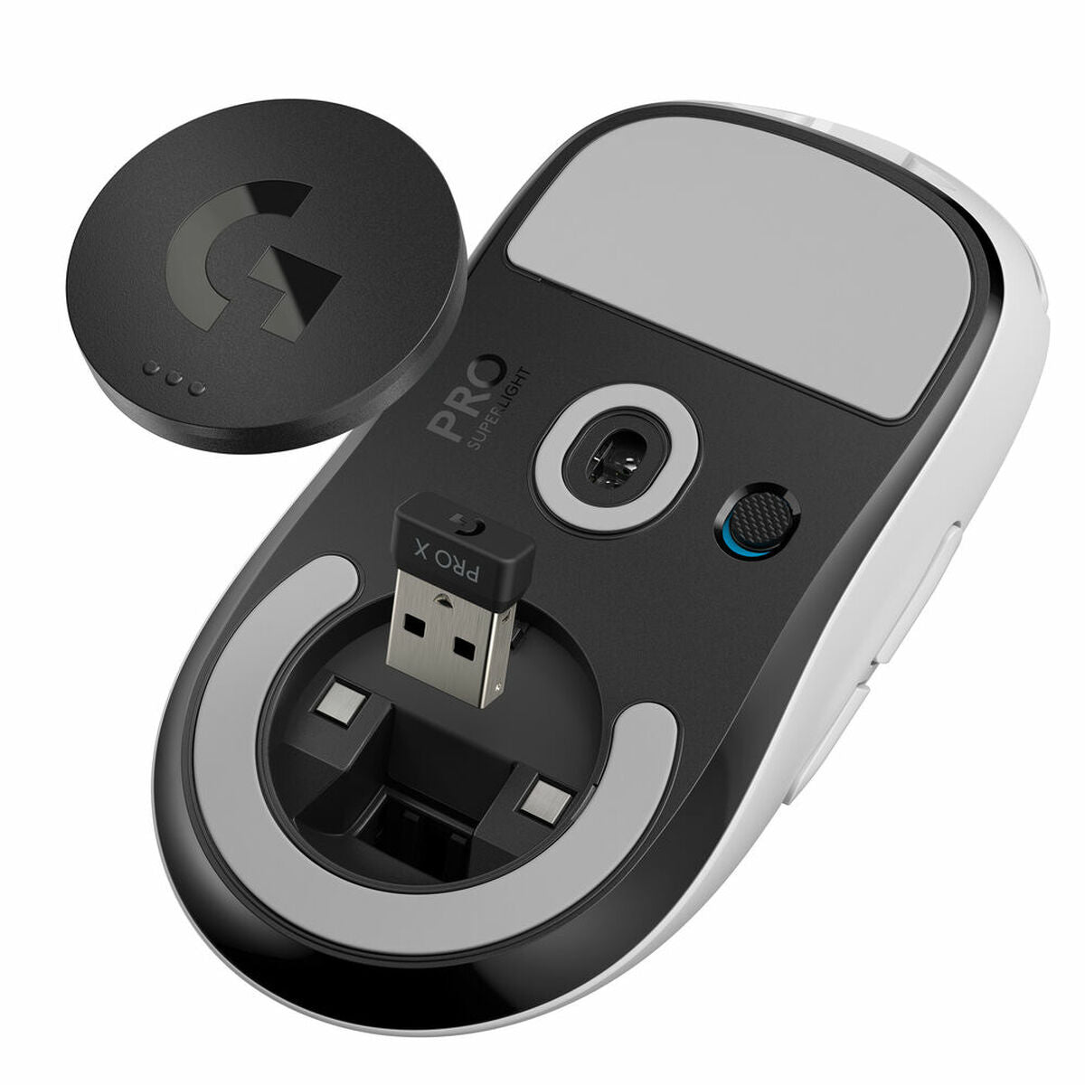 LOGITECH PRO X SUPERLIGHT Wireless Gaming Mouse Mouse optical 5 buttons wireless 2.4 GHz USB LIGHTSPEED receiver white