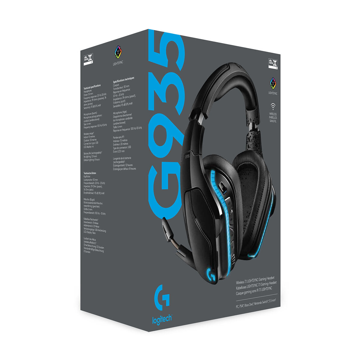 Logitech G 981-000744 casque Sans fil Arceau Noir