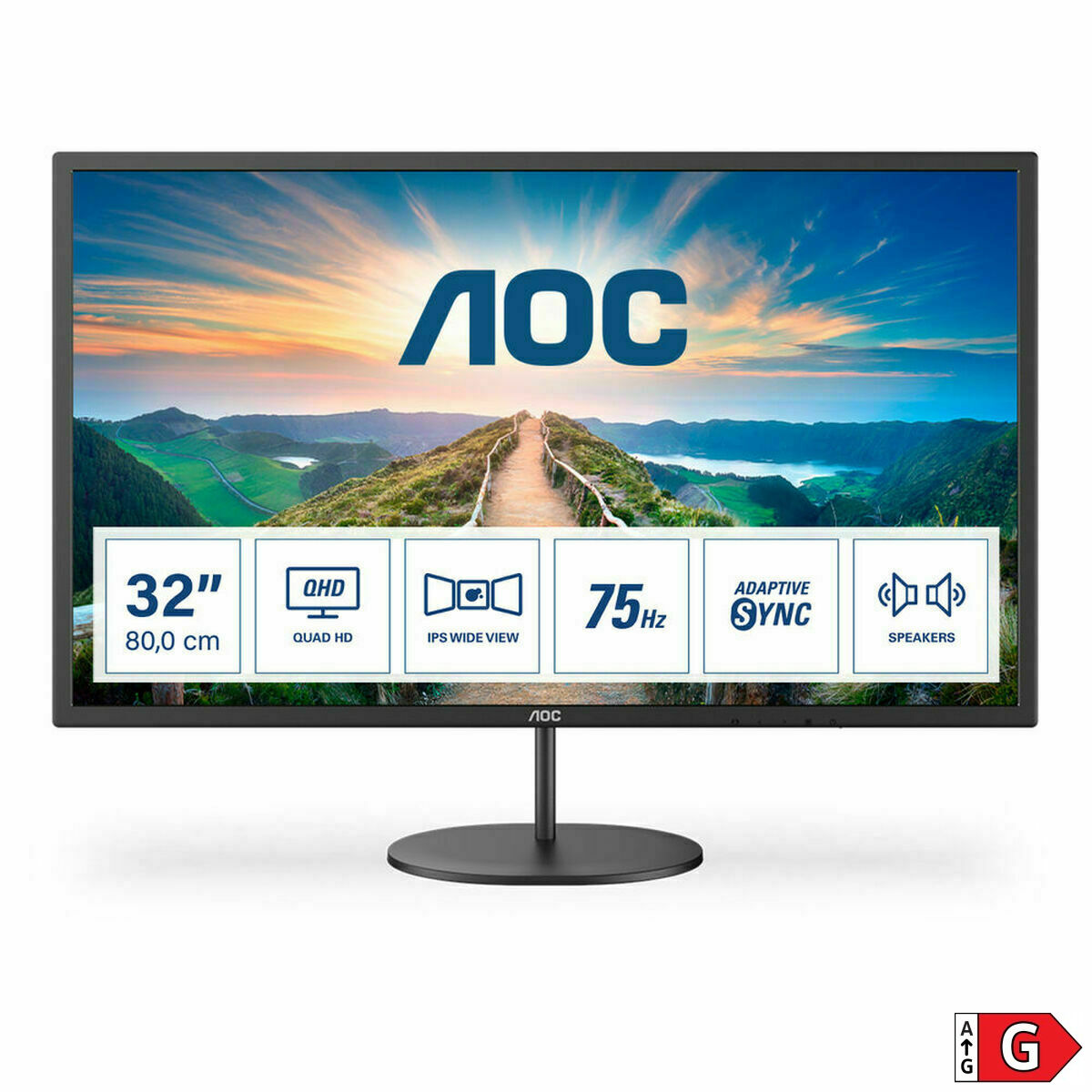 AOC Q32V4 31.5p IPS with QHD resolution monitor HDMI DisplayPort