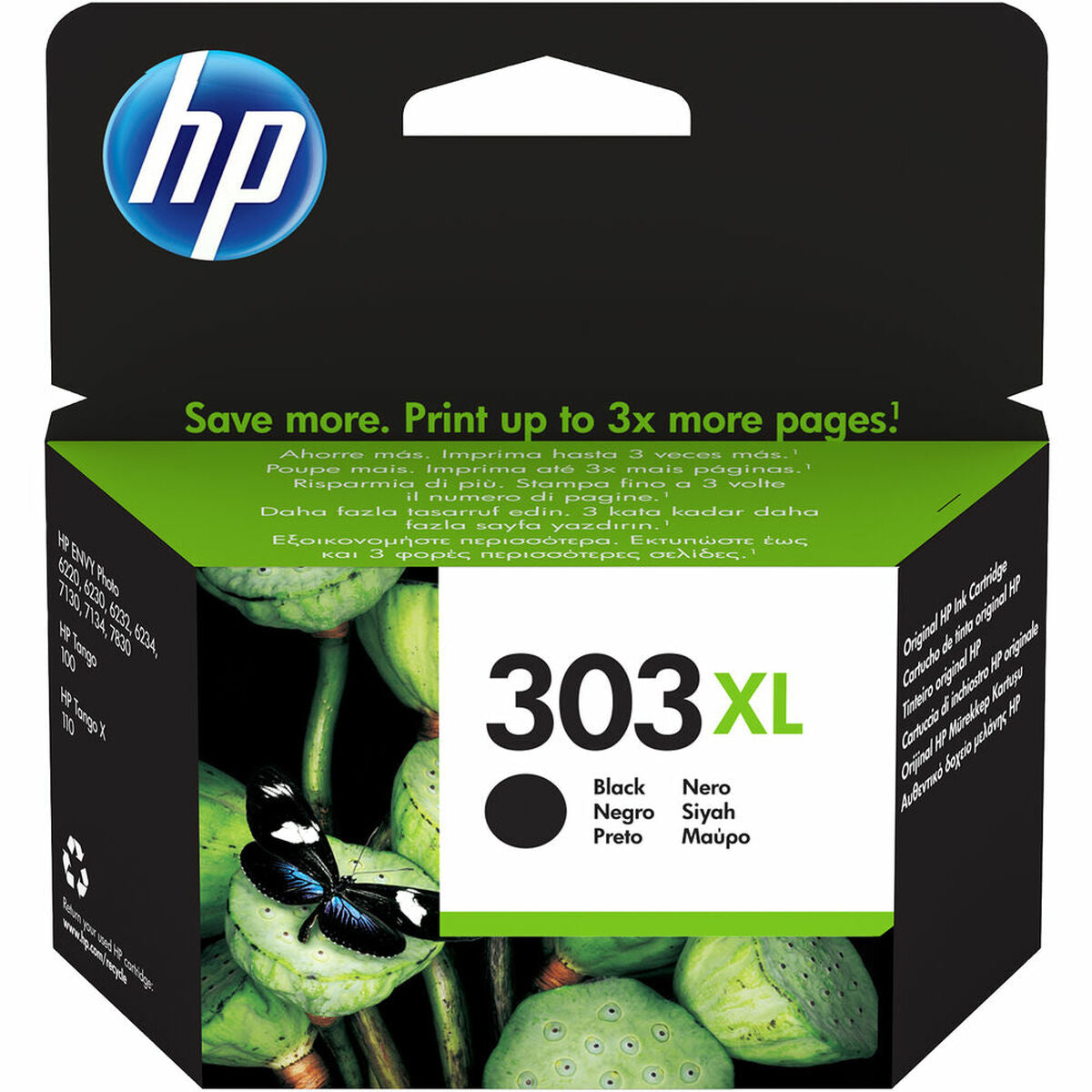 HP 303XL High Yield Black Ink Cartridge WCF (P)