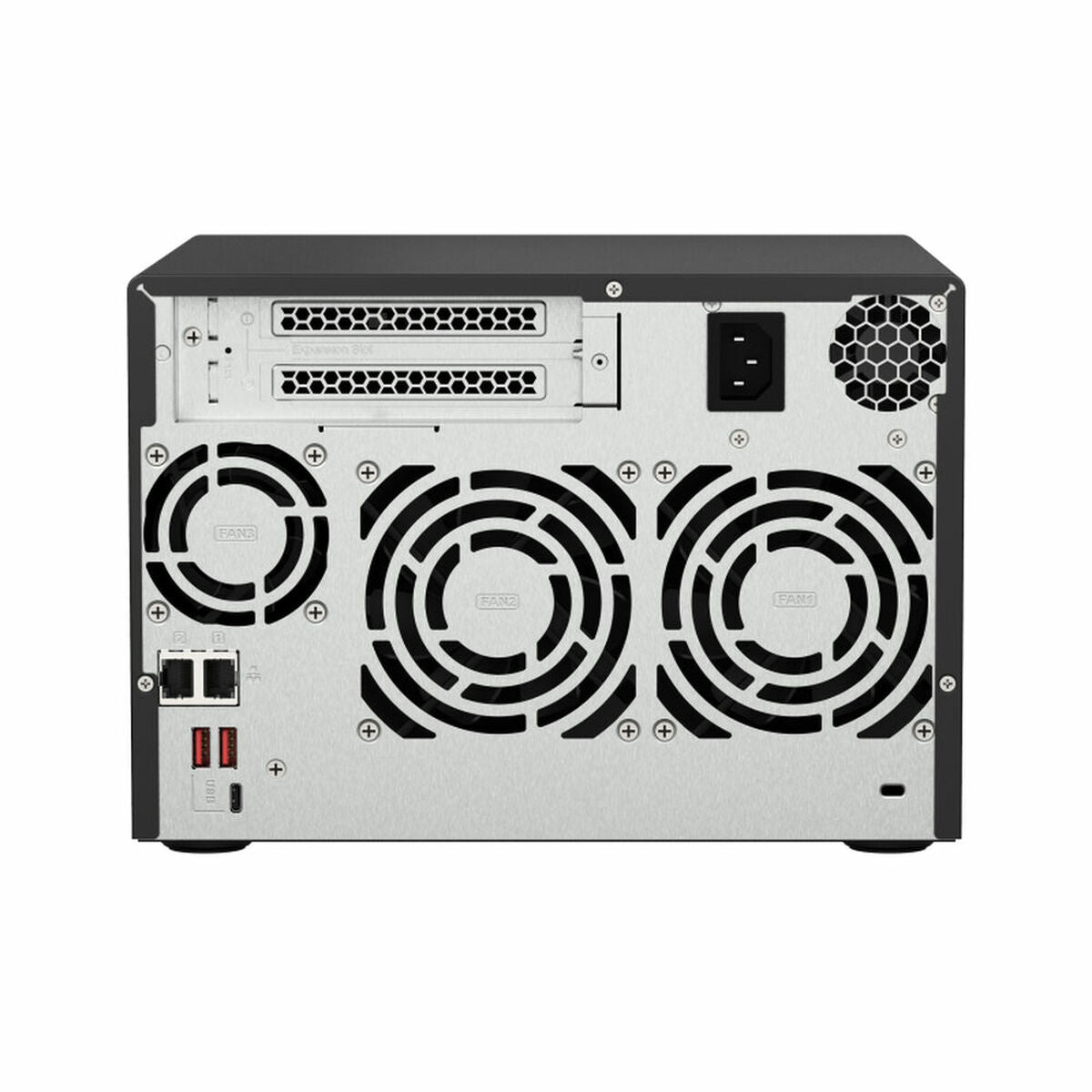 QNAP 6-bay NAS AMD Ryzen Embedded V1500B 2.2GHz 8Go 6xSATA 6Gb/s bays 2xM.2 NVMe PCIe Gen3 SSD slots 2x2.5GbE LAN optional 10GbE