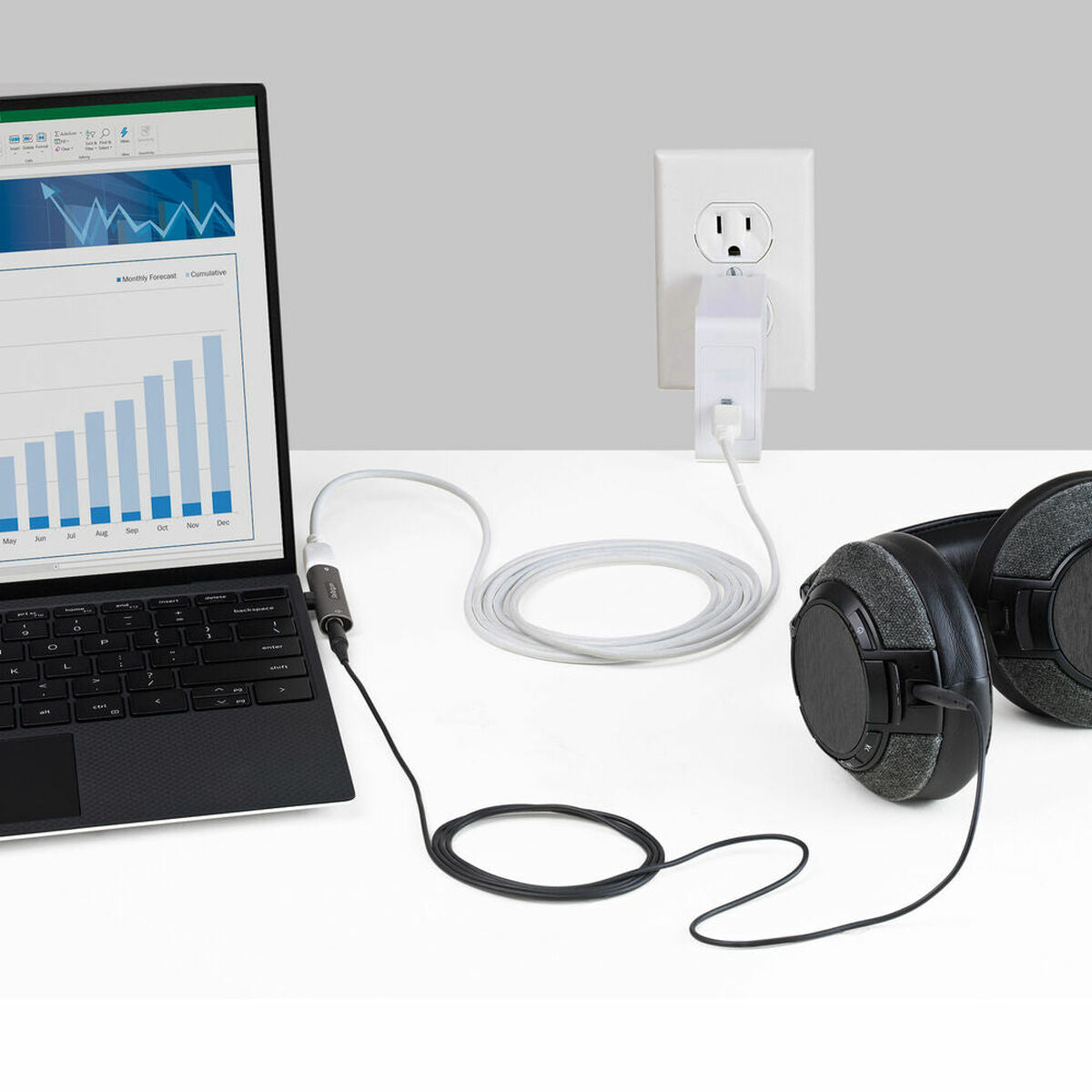 USB C Audio Charge Adapter 3.5mm Jack/PD
