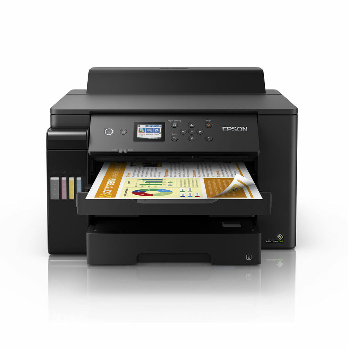 EPSON EcoTank ET-16150 Printer colour Duplex ink-jet A3 4800x1200dpi 25ppm mono/25ppm colour 550 sheets USB LAN Wi-Fi black