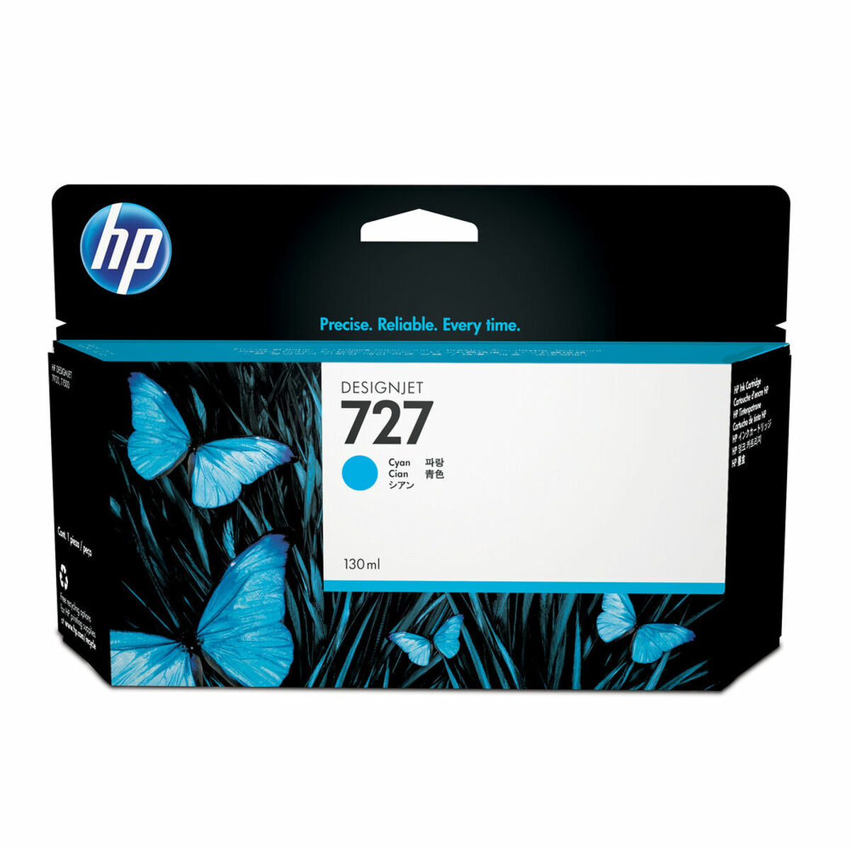 HP 727 original Ink cartridge B3P19A cyan standard capacity 130 ml 1-pack