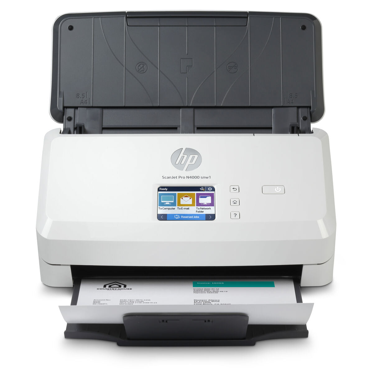 HP Scanjet Pro N4000 snw1 Sheet-feed Document scanner CMOS CIS Duplex 216x3100mm 600x600dpi 40ppm ADF 50sheets 4000scans LAN Wi-Fi
