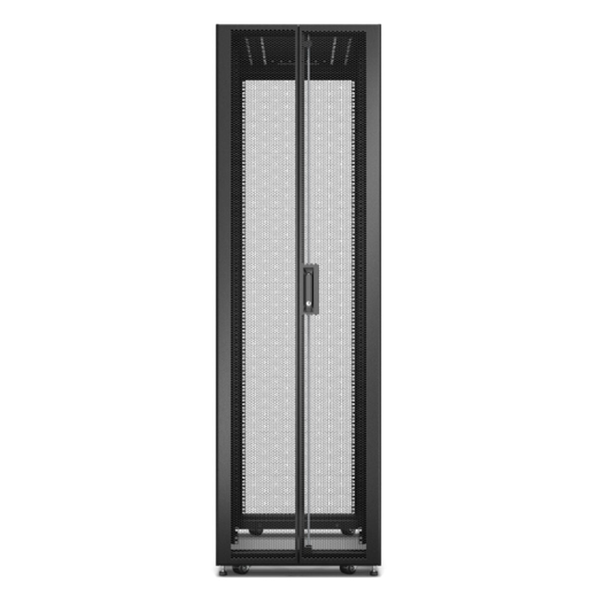 APC Easy Rack 42Ux600x1000 with Roof castors feet and 4Brackets No Side panels Bottom black