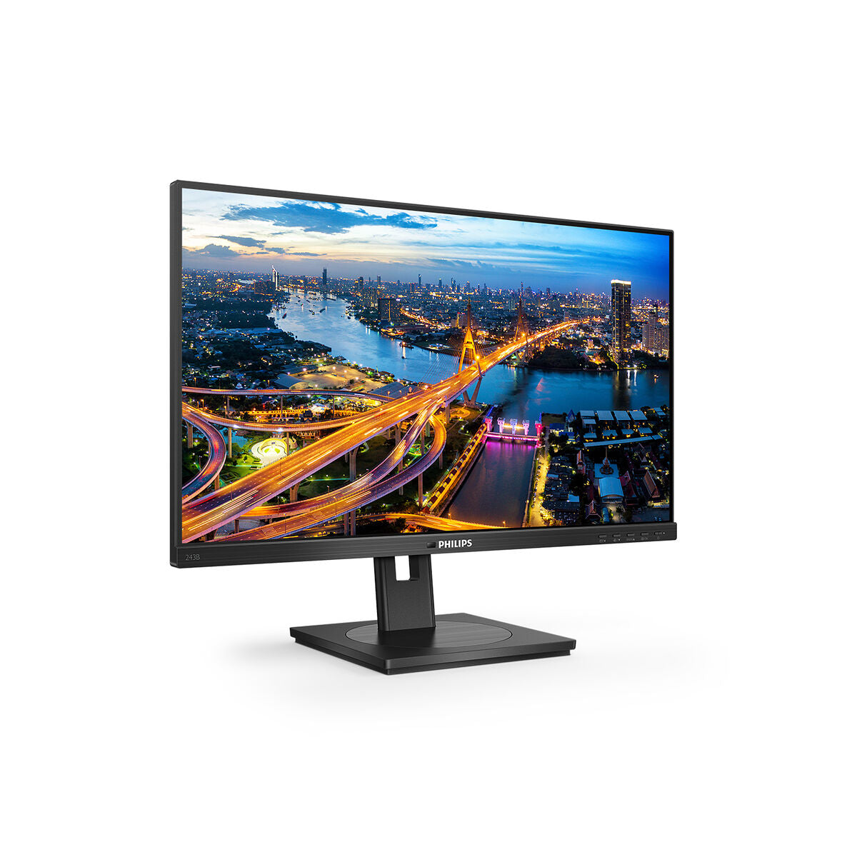 PHILIPS 243B1/00 FHD, 23.8p, IPS, 75Hz, 4ms, Adaptive Sync, Docking USB-C, USB-C Port, DP, HDMI, Height adj. Speakers DP /HDMI Cable