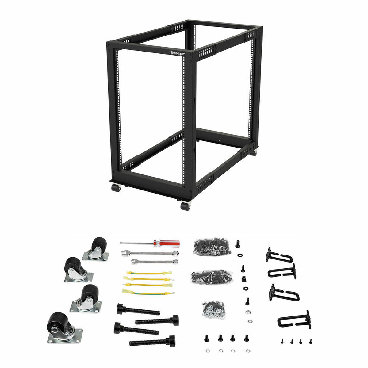 Rack - 18U Open Frame - 22-40 in. Depth