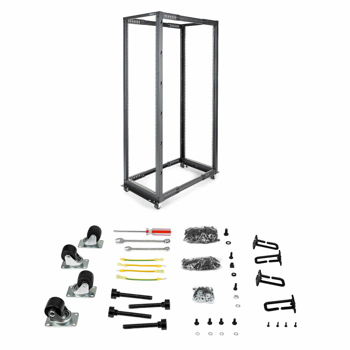 42U Adjustable Depth 4 Post Server Rack