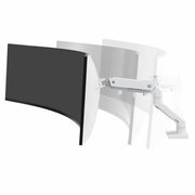 HX Desk Monitor Arm+HD Pivot White