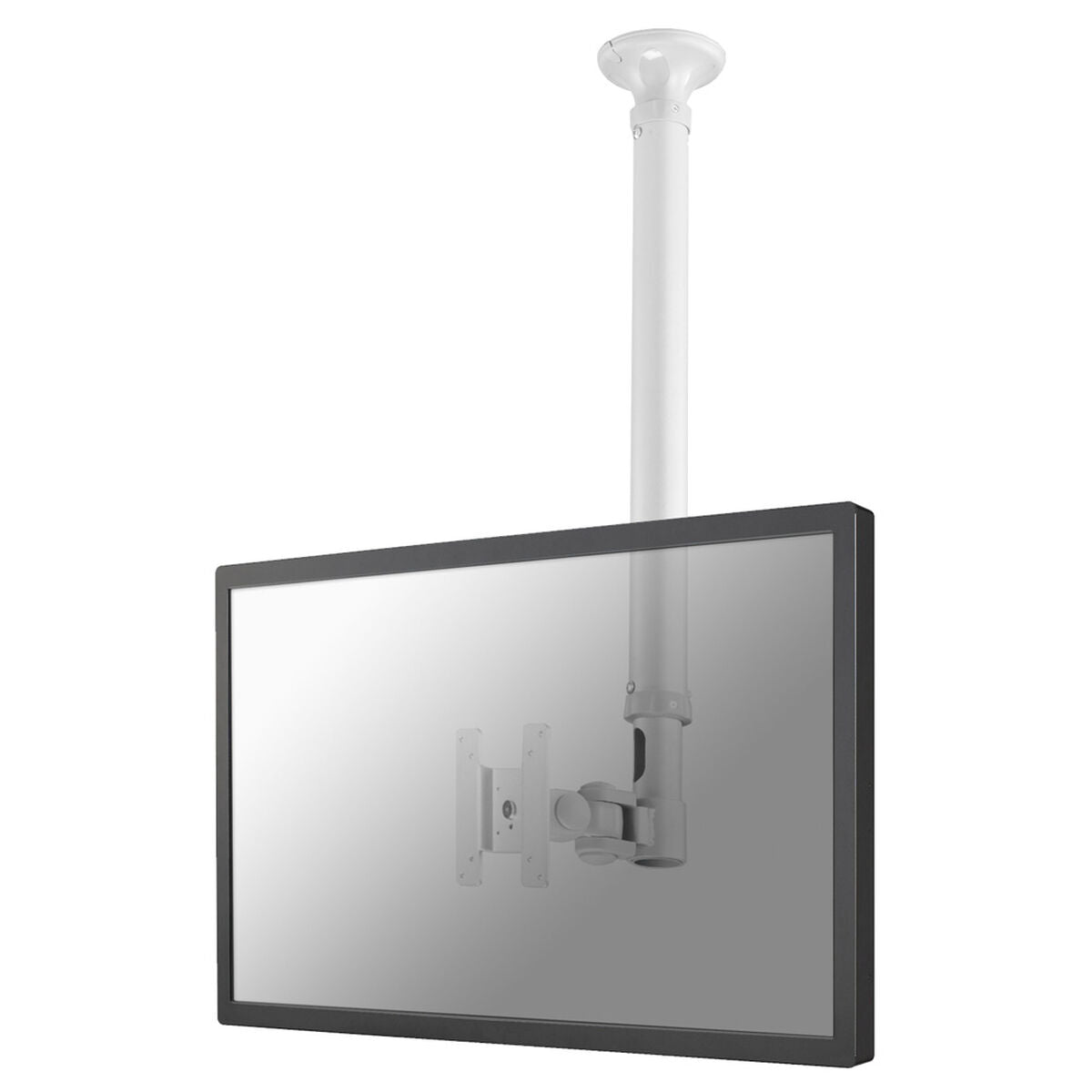 NEOMOUNTS FPMA-C100WHITE Support de plafond pour écran de 10-30p - h 79-129 cm