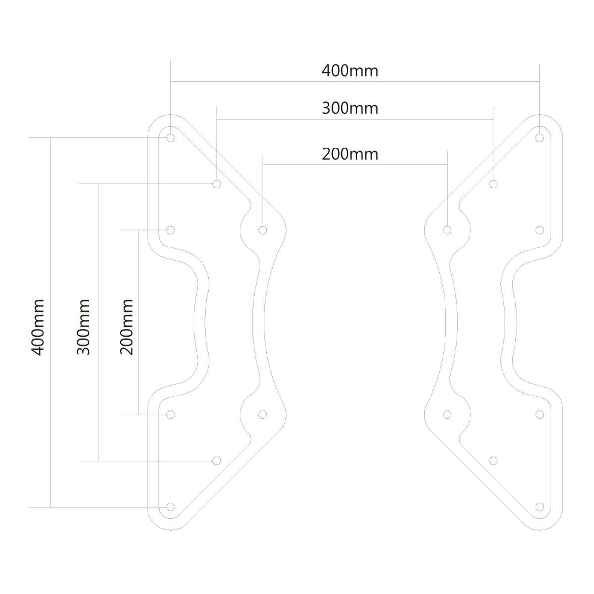 NEOMOUNTS FPMA-VESA440 Adaptateur VESA 27-60p