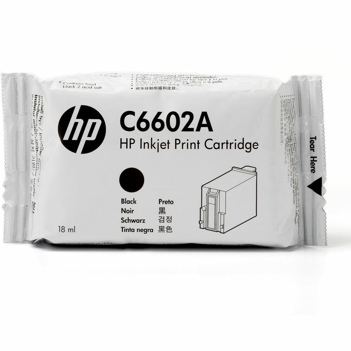 HP original TIJ 1.0 original Ink cartridge C6602A black standard capacity 1-pack