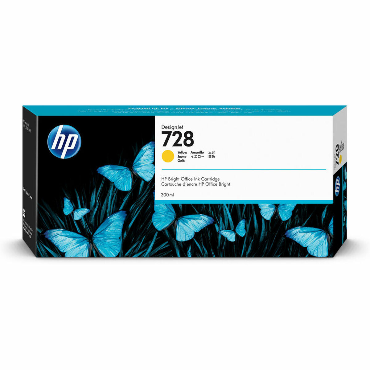 HP 728 original 300-ml Yellow Ink cartridge F9K15A