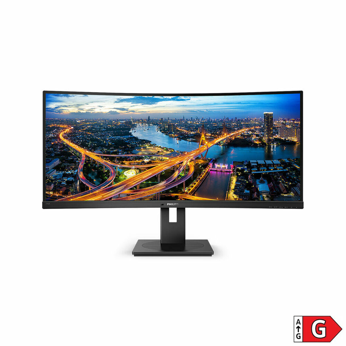 PHILIPS 346B1C 34inch USB-C DOCKING DISPLAY 3440x1440 Curved VA 21:9 5ms GtG HAS USB-C/DP/HDMI RJ45 USB HUB Speakers VESA