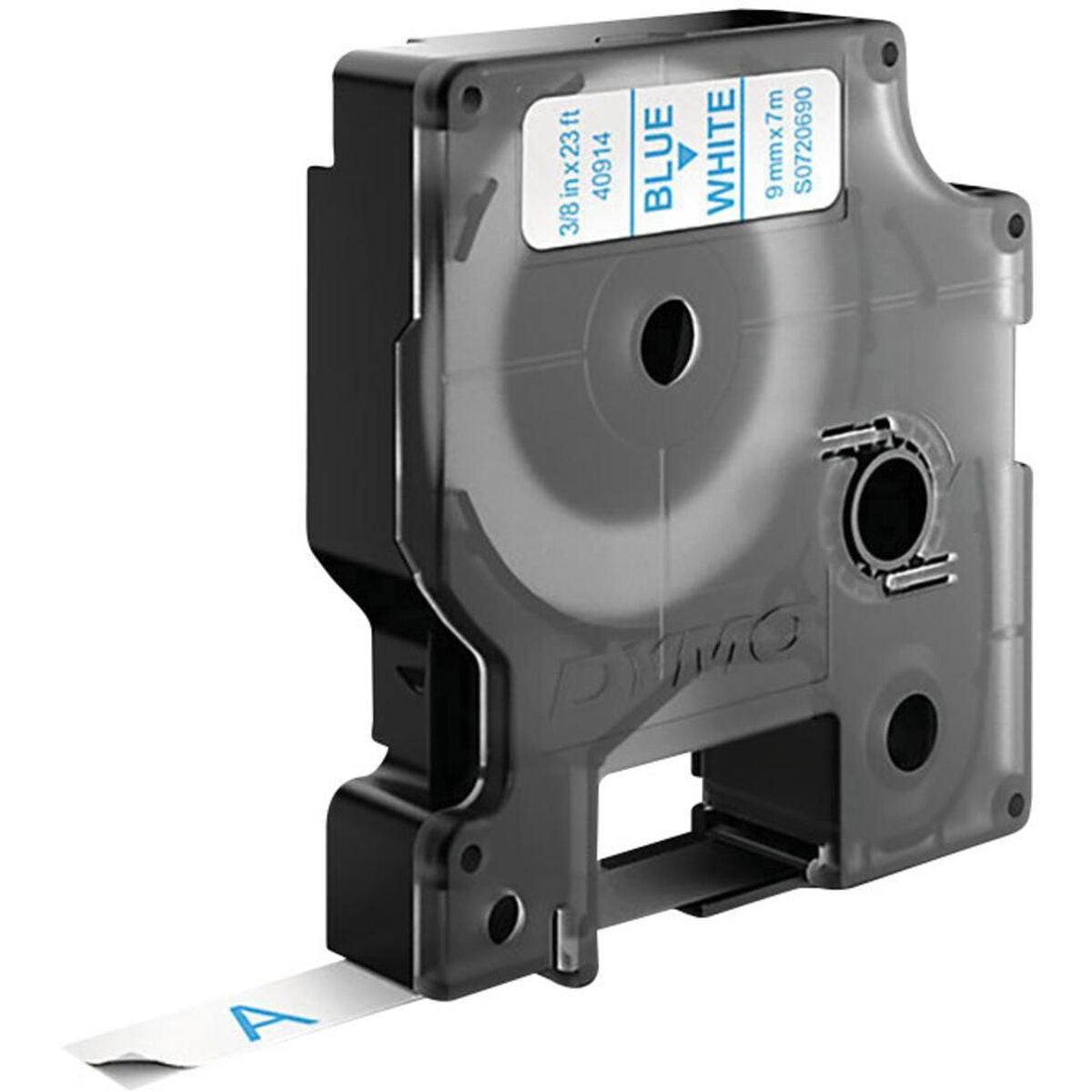 Ruban 9MM bleu sur blanc pour LP150/250-LM350/450/210D/220P