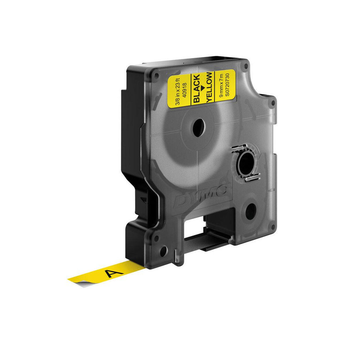 DYMO Ruban D1 - 9 mm noir sur jaune