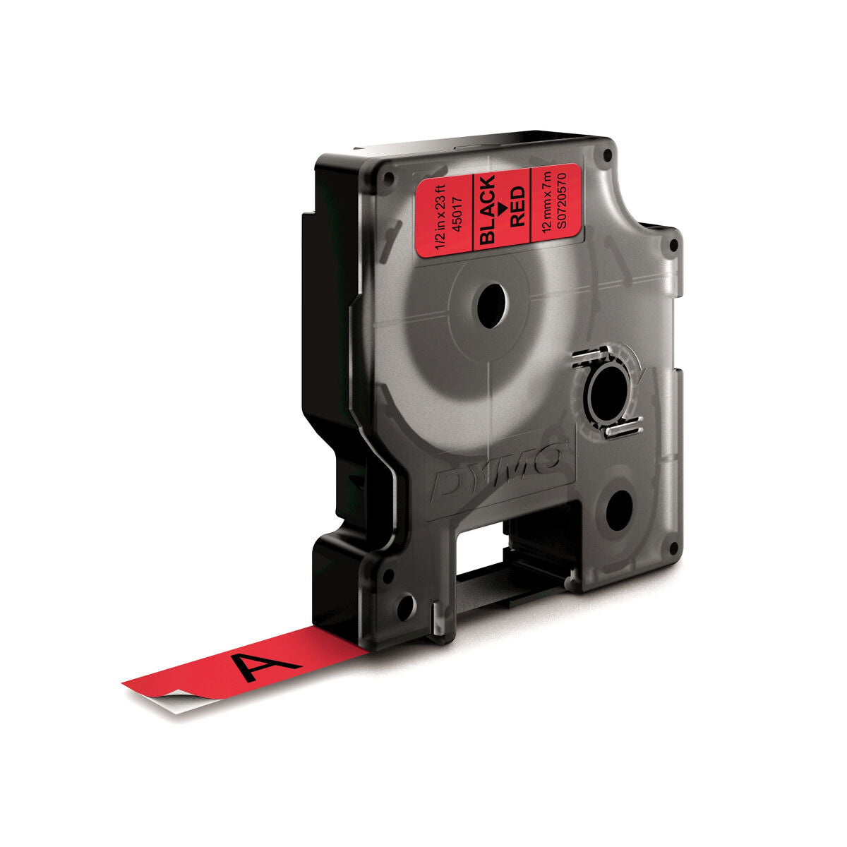 DYMO Ruban D1 - 12 mm noir sur rouge