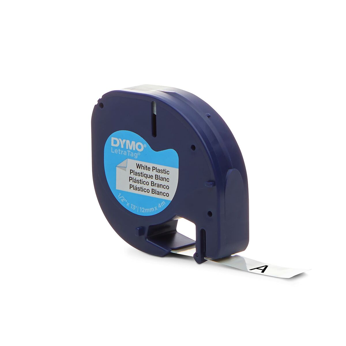 DYMO Ruban pour étiquette plastique LT 12mm x 4m noir/blanc