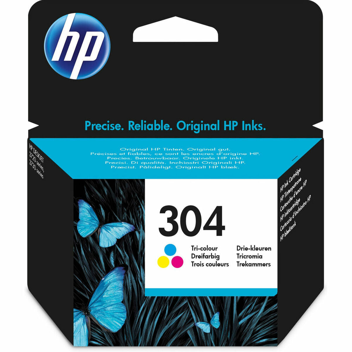 HP 304 original Ink cartridge N9K05AE 301 Tri-color Blister