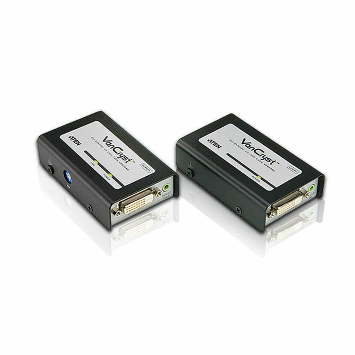 ATEN VE600A-AT-G extension audio/video Émetteur et récepteur AV Noir