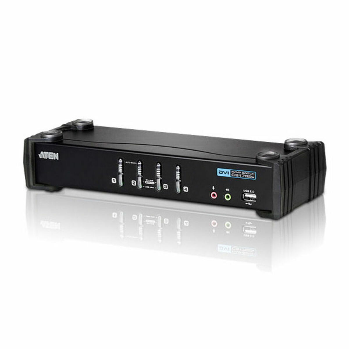 ATEN CS1764A-AT-G commutateur écran, clavier et souris Noir