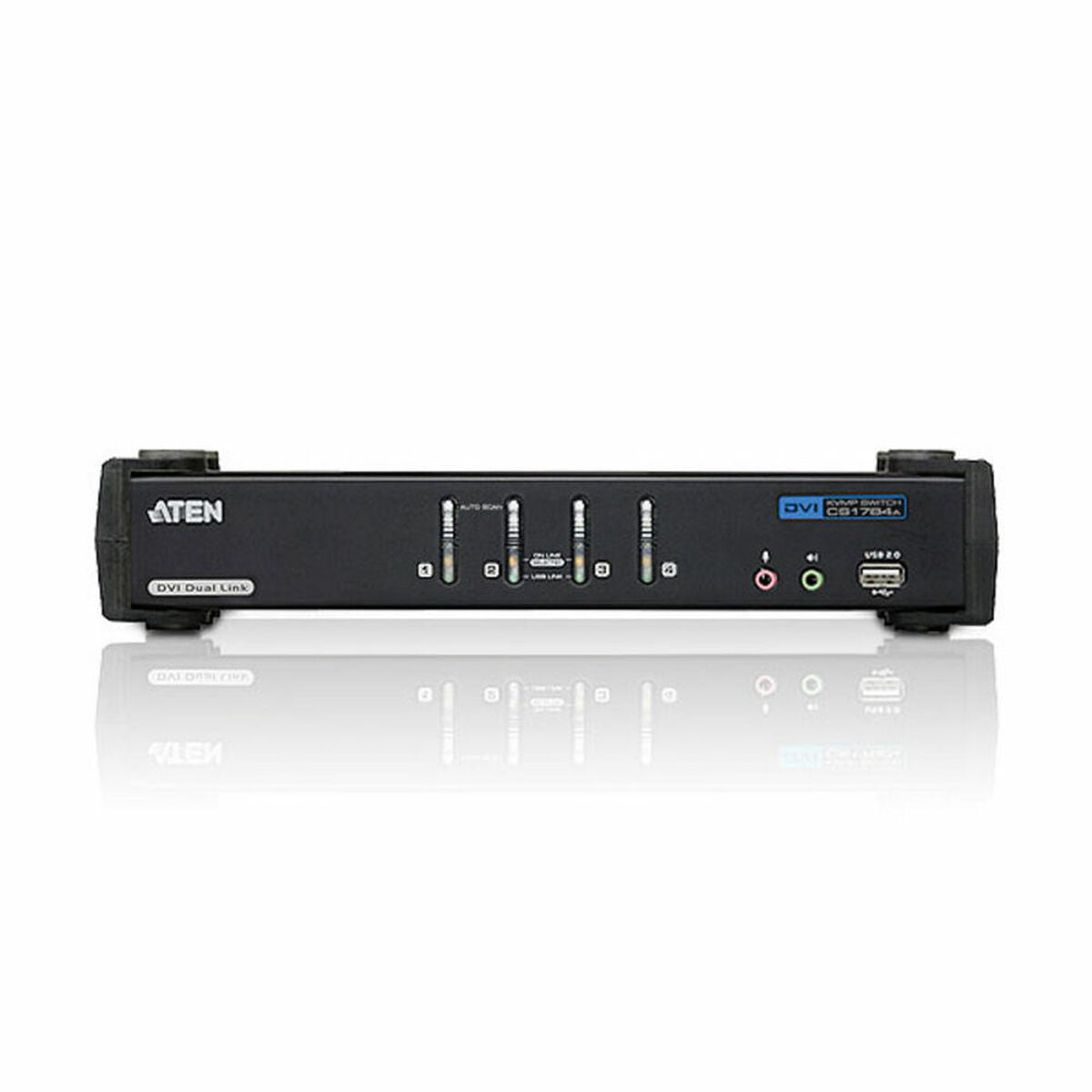 ATEN 4-Port USB DVI Dual Link/Audio KVMP Switch