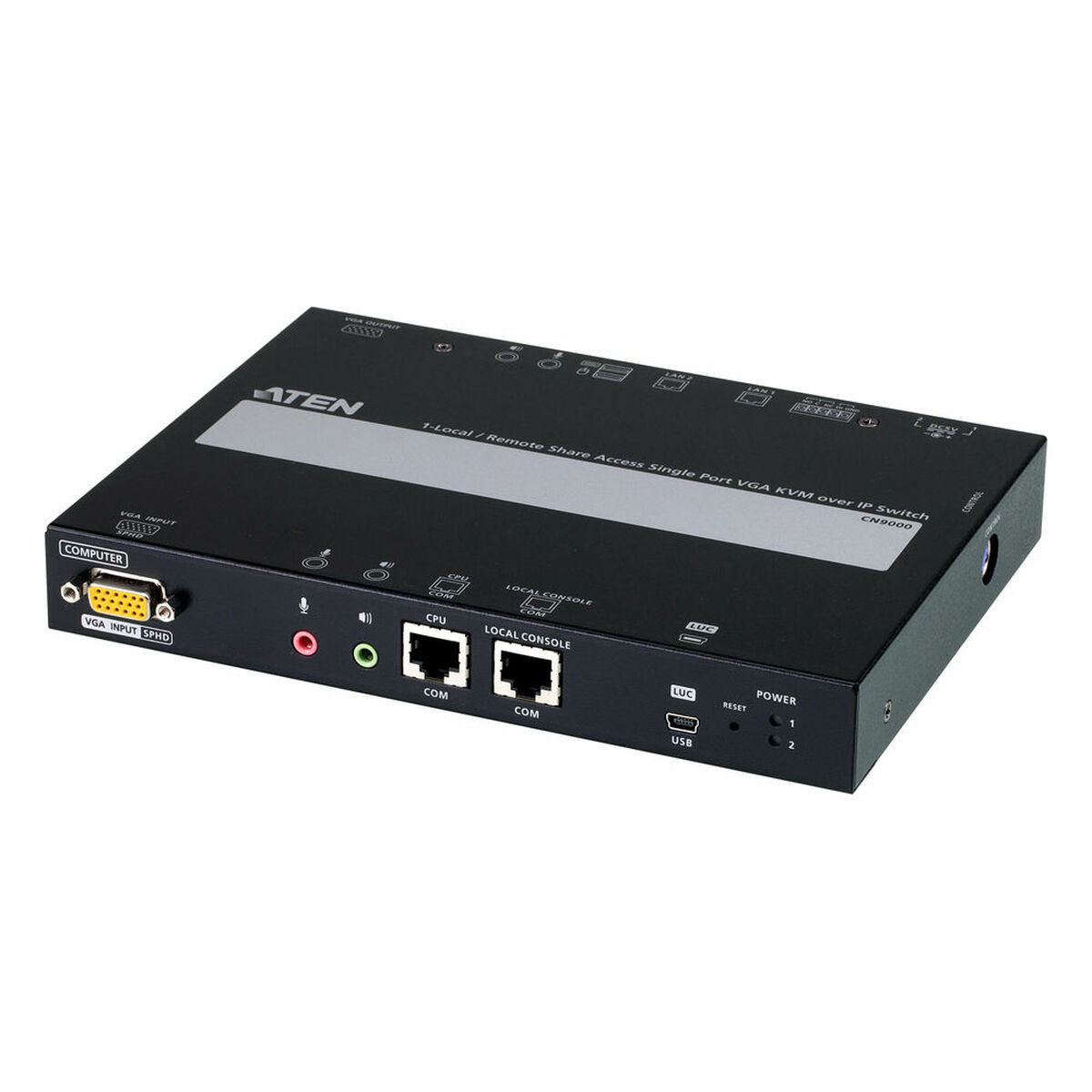 ATEN CN9000-AT-G commutateur écran, clavier et souris Noir