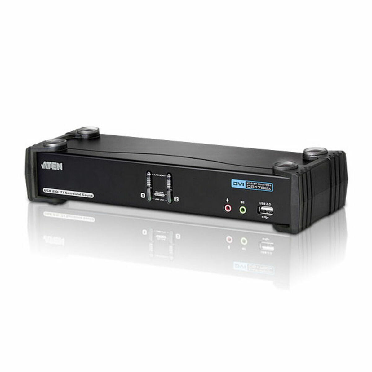 ATEN 2-Port USB DVI Dual Link/CH7.1 Audio KVMP Switch