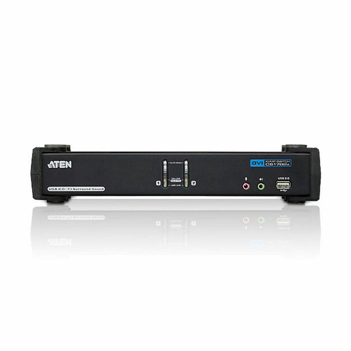 Aten CS1782A KVM DVI Haute résol./USB 2 ports + Audio
