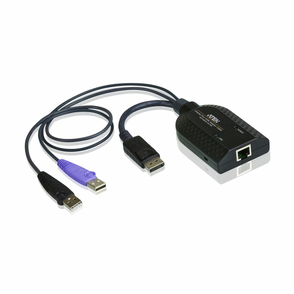 ATEN KA7169-AX câble kvm Noir, Métallique, Violet