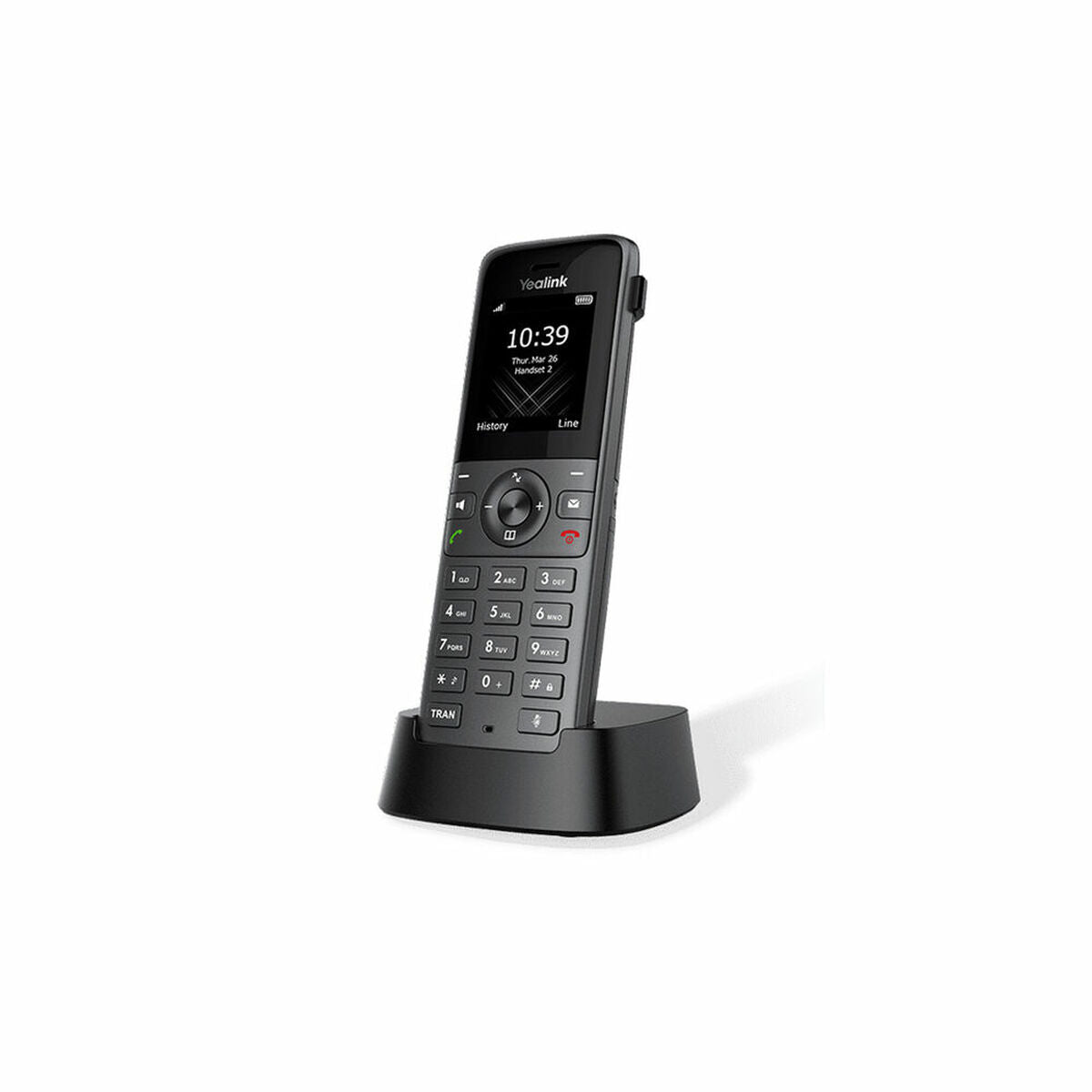 Yealink 1302021 W73H Téléphone mobile IP sans fil Noir 2 lignes 50m de portée intérieure