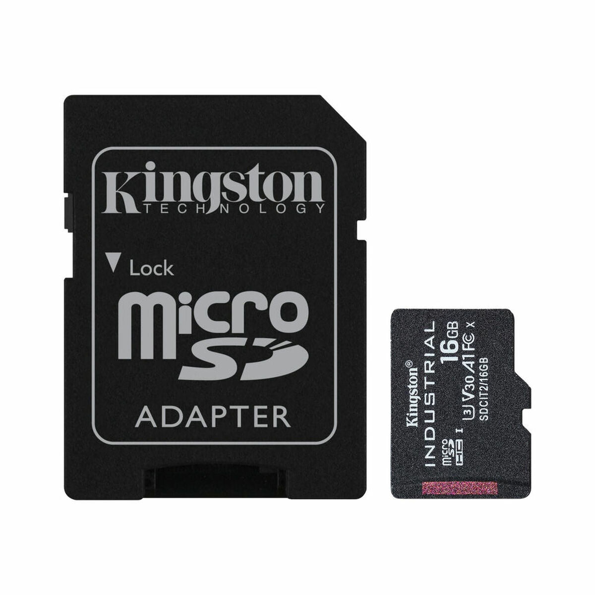 KINGSTON 16Go microSDHC Industrial C10 A1 pSLC Card + SD Adapter