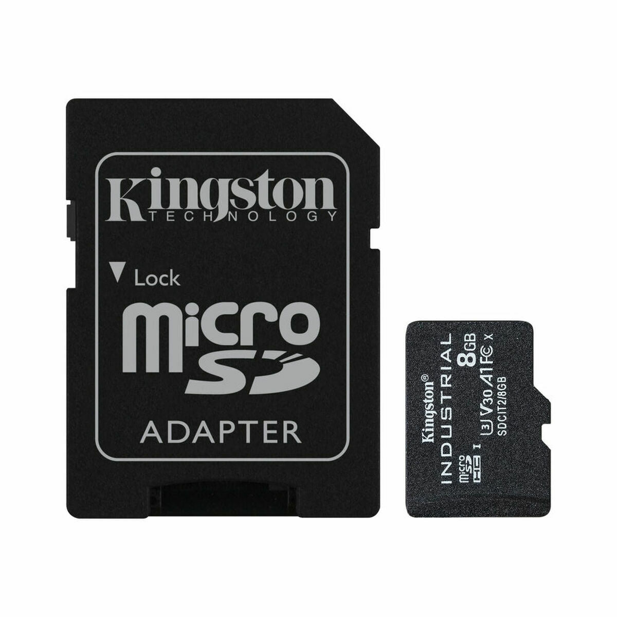 KINGSTON 8Go microSDHC Industrial C10 A1 pSLC Card + SD Adapter