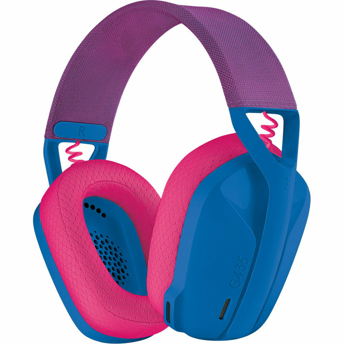 LOGITECH Lightspeed G435 Headset full size Bluetooth / 2.4 GHz radio frequency wireless blue Discord Certified