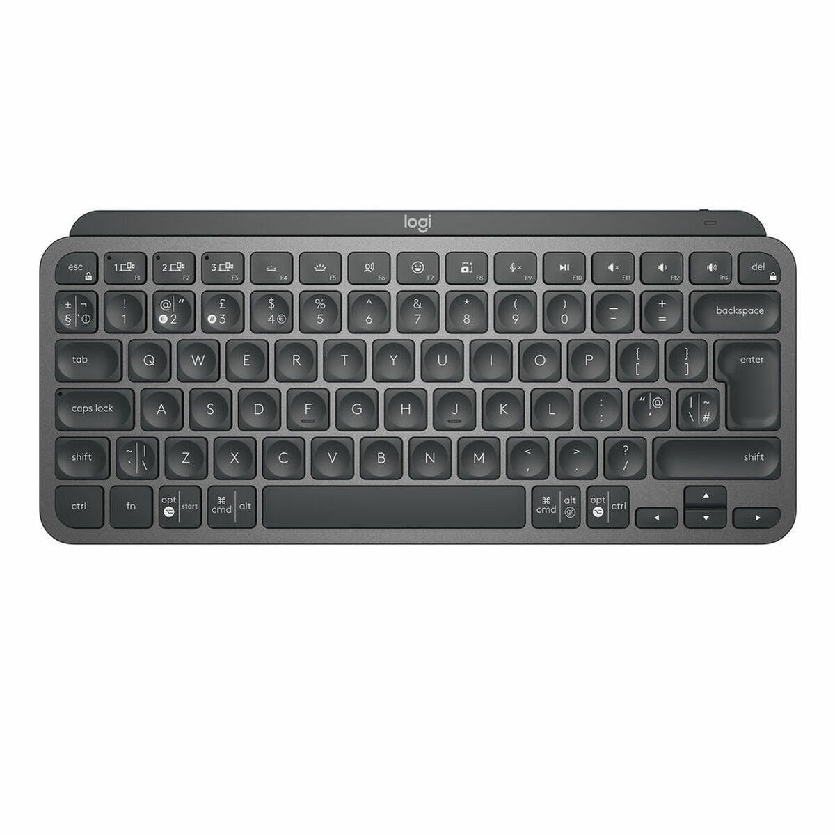 Logitech Master MX Keys Mini clavier Bureau RF sans fil + Bluetooth QWERTY US International Graphite