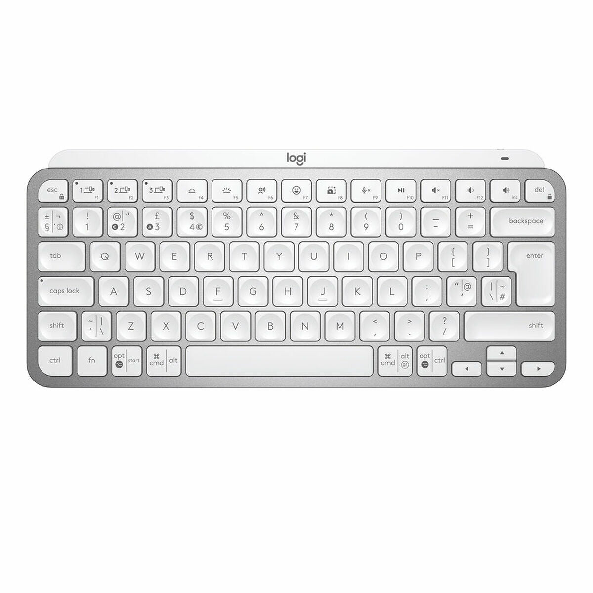 LOGITECH MX Keys Mini Minimalist Wireless Illuminated Keyboard - PALE GREY - CENTRAL (FR)