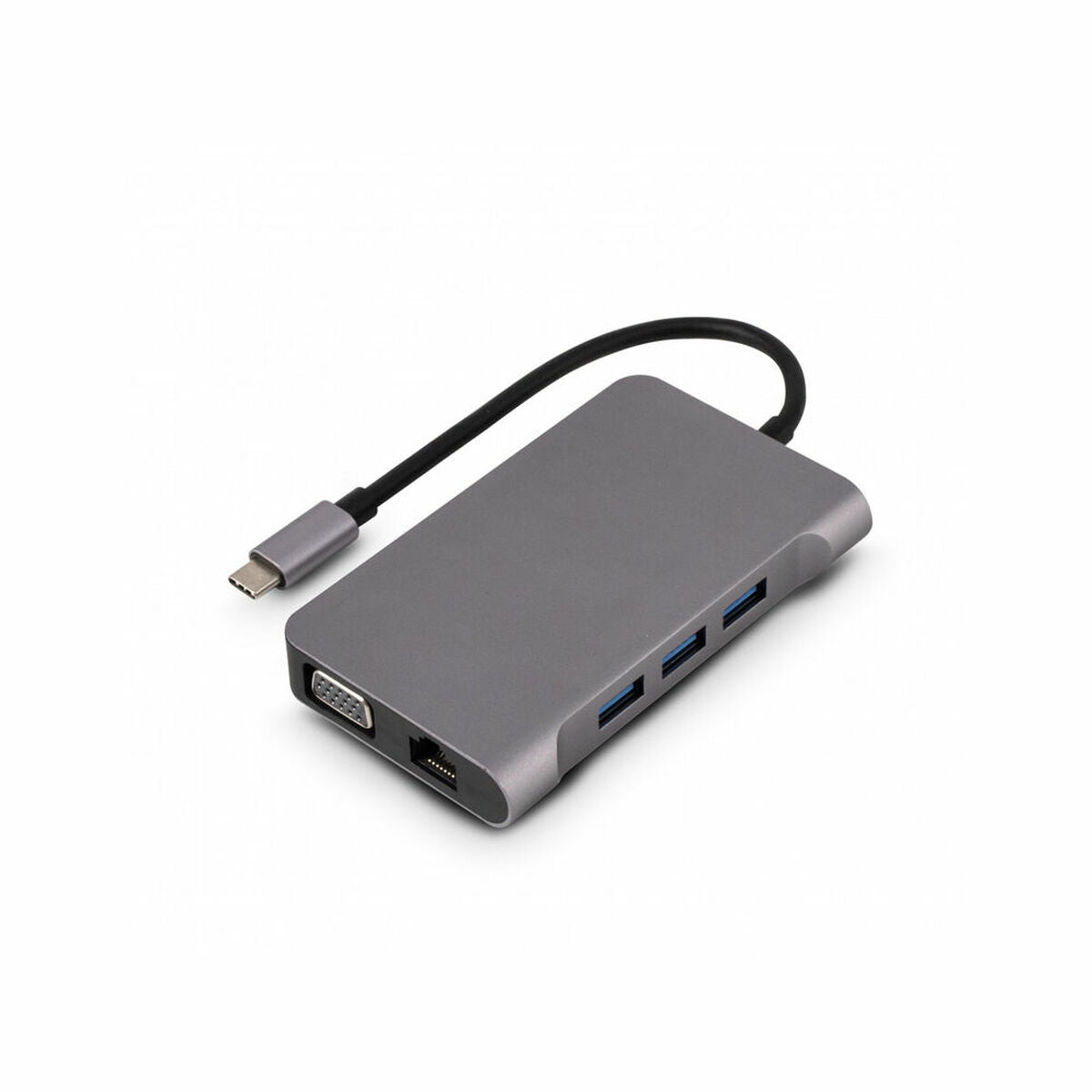 URBAN FACTORY Hubee Plus USB-C Mobile Station RJ45 Gigabit HDMI 4K VGA HD 3xUSB-A 3.1 of 10gbps 100Watts