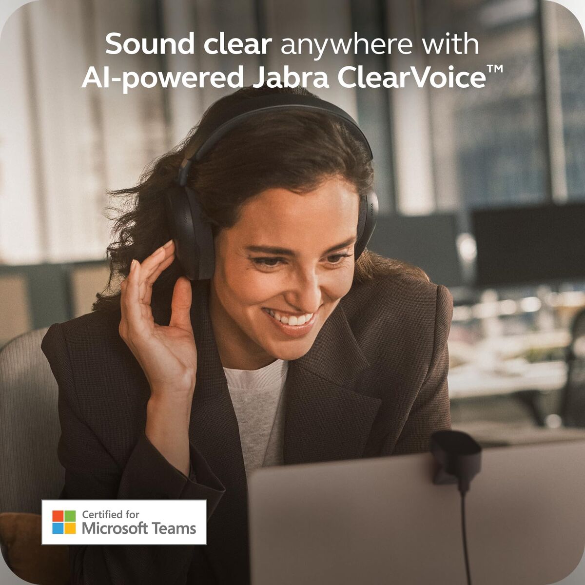 Jabra Evolve3 85 MS Link 390 USB-C Bla