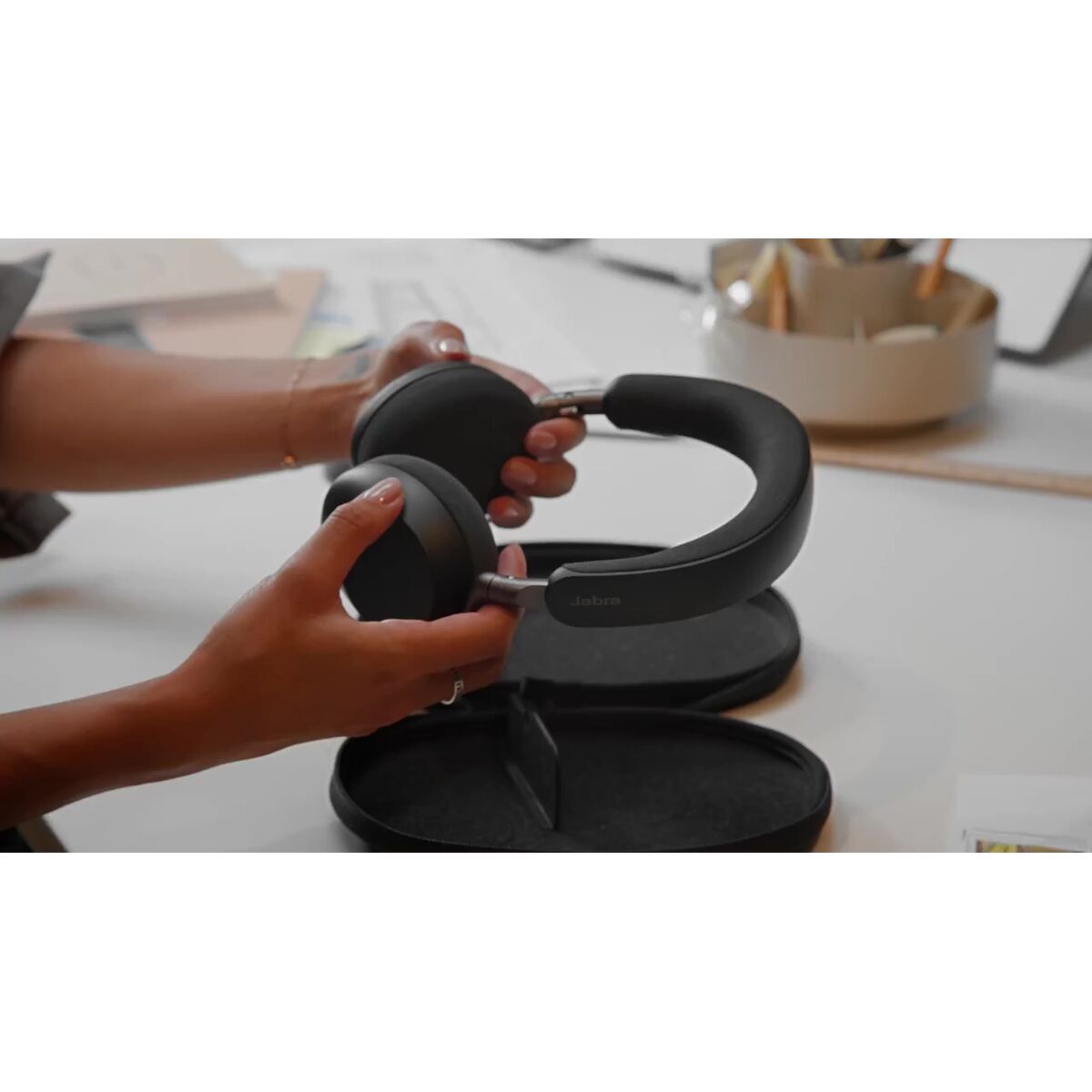 Jabra Evolve3 85 UC Link 390 USB-A Bla