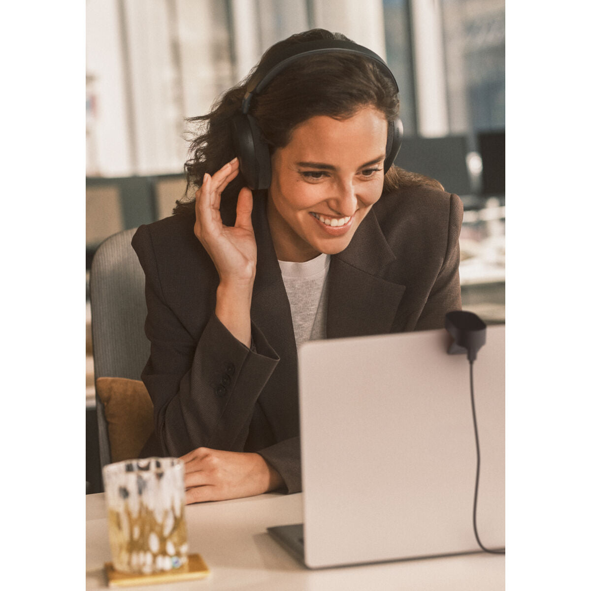 Jabra Evolve3 85 UC Link 390 USB-A Bla