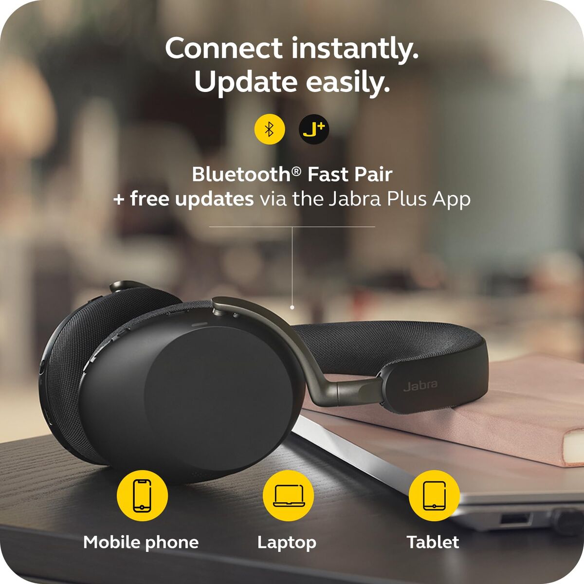 Jabra Evolve3 85 MS Link 390 USB-A Bla