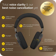 Jabra Evolve3 85 UC Link 390 USB-C Bla