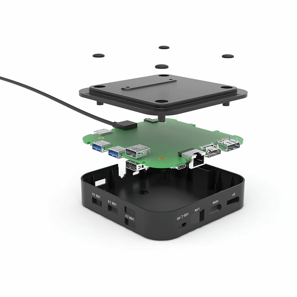 I-TEC USB-C Dual Display MST DS 1xDP 1xHDMI 1xGLAN 3xUSB 3.0 2x USB 2.0 1xUSB-C-Datei 1xAudio/Mic Jack 1x100W USB-C PD